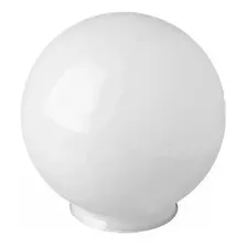 Globo De Plástico Para Poste, Boca 15cm E Altura De 30cm Cor Branco 60 W