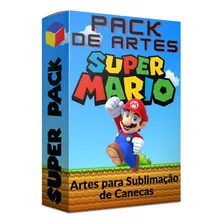 Pack De Artes Para Canecas Super Mario Bros 3d, 2d, Mockups 