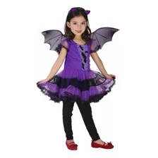 Vestido Infantil Vampira Vampirinha Halloween Com Acessórios