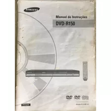 Manual De Instruções Gravador De Dvd Samsung R-150 Original