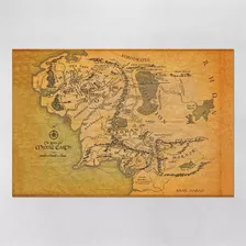 Poster 40x60cm Middle Earth Map - Mapa Da Terra Média 60