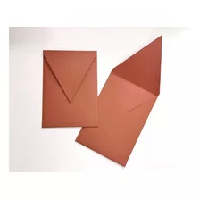 50 Envelopes Laranja - Paleta Terracota - Bico Em Pé 14x20cm