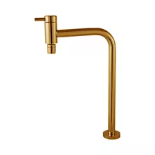 Torneira Fit Lavatório Banheiro Gold Matte Mesa 1/4 Volta