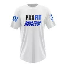 Camiseta Espartano Longline Branca Dry Fit - Profit