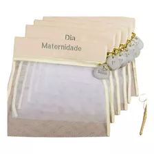 Kit 6 Saquinhos Organizadores Maternidade Bebê Luxo Nylon