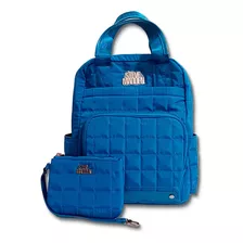 Mochila Steve Madden Azul Nueva Con Monedero