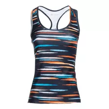 Musculosa Deportiva Gym Mujer Rayada Reusch Exclusivo