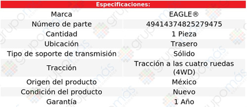 Soporte Trans Tras Eagle Toyota 4runner V6 4.0l 03 A 19 Foto 4