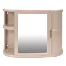 Gabinete Para Baño Con Espejo Rimax Color Taupe