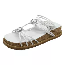 Sandalia Flat Lia Line Feminina Luxo Natalia Toscano Couro