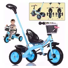Triciclos Para Niños Con Cajuela Y Barra De Empuje 2 En 1