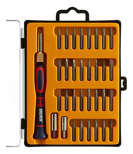 Set Destornillador Bremen + 32 Puntas Perillero Celular Dgm