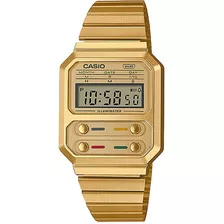 Relógio Casio Vintage A100weg-9adf E Dourado