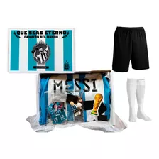 Equipación Argentina Messi 10 Campeón Niños Camiseta + Short