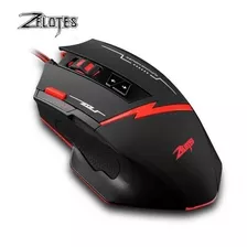 Mouse Gamer Zelotes C-8 Programable 8 Botones Luz Ergonómico