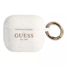 Protector Para AirPods 3 Guess Silicon Con Anillo Estuche