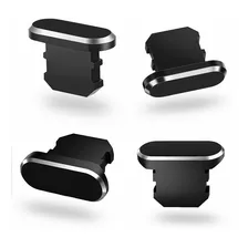 Tapones Antipolvo Celular 4pz Compatible Con iPhone 14 Negro