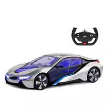 Carro De Control Remoto Bmw I8 Plateado Escala 1:14 