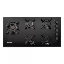 Cooktop À Gás Brastemp Bdd85 5 Bocas Com Vidro Temperado