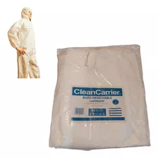 Buzo Desechable Polipropileno Blanco Cleancarrier