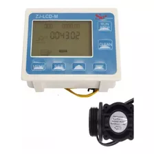 Medidor Vazão Dosador Automático Lcd Líquido + Sensor 1 Pol