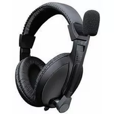 Audifonos Diadema Star Tec 3.5 Mm Negro Con Microfono St-hp-