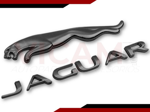 Emblema Para Cajuela Jaguar Para Varios Modelos Negro Foto 2
