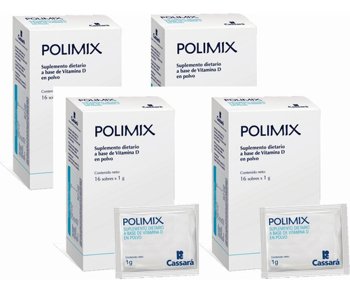 Polimix Probiótico Prebiótico Combo 4 Cajas Por 16 Sobres - Avisos en Salud  y Equipamiento Médico
