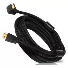 Cabo Hdmi L 3m 90 Graus Blindado 3 Metros 4k 3d Reforçado