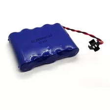 Bateria Carrinho 6v 2000mah Ni-mh Aa Conector Smp02