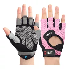 Guantes Gym Tmt W46 Rosado Ligeros Crossfit Fitness