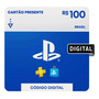Sony Playstation Store Gift Card R$ 100 (digital)