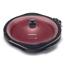 Grill Redondo Cook & Grill 1270w G-03-rc Red Ceramic Mondial 220v