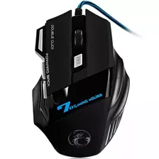 Mouse Gamer Laser X7 3200dpi Usb Led 7 Botões Profissional
