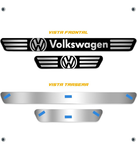 Embellecedor Estribos Volkswagen Aluminio 4 Puertas Colores Foto 8