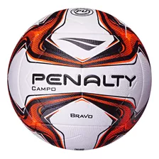 Bola Para Futebol De Campo Bravo Xxiv Branco E Laranja Penalty