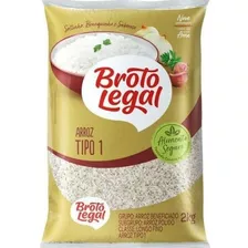 Arroz Branco Broto Legal Tipo 1 Pacote 2 Kilos - Kit Com 3