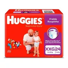 Fralda Huggies Roupinha Supreme Care Mega Xxg 24 Unidades