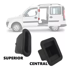 Kit Bucha Guia Superior + Central Porta Correr Fiat Doblo Nf