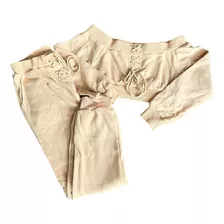 Conjunto De Pijama Pantalón Unicolor Con Detalle De Cordón 