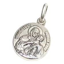 Medalla Virgen De Schoenstatt Plata 925 De 22 Mm Diam.