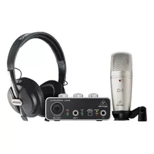 Kit Studio Behringer Mic C1 + Interfaz Um2 + Auriculares Hps