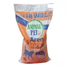 Arena Aglutinante Gatos Animal Pet 12kg Unidad El Molino