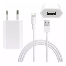 Combo Kit De Ficha Cargador Y Cable Genérico Para iPhone