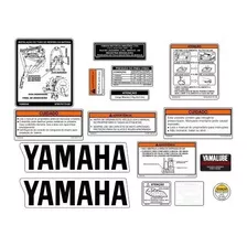 Adesivos Advertencia Antiga Yamaha Dt 200 1996