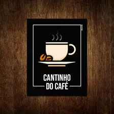 Placa Sinalização - Setor Cantinho Do Café 27x35