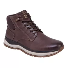 Bota Hiker Flexi 1002 Chocolate Caballero Moderno Comodo