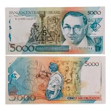 Cédula 5000 Cruzados Brasil 1989! Soberba