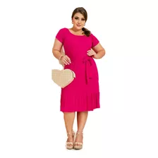 Vestido Plus Size Feminino Ciganinha Malha Etiene