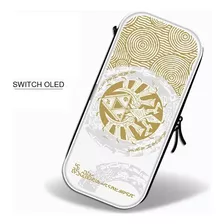 Estuche Para Consola Nintendo Sw/oled Blanco/dorado